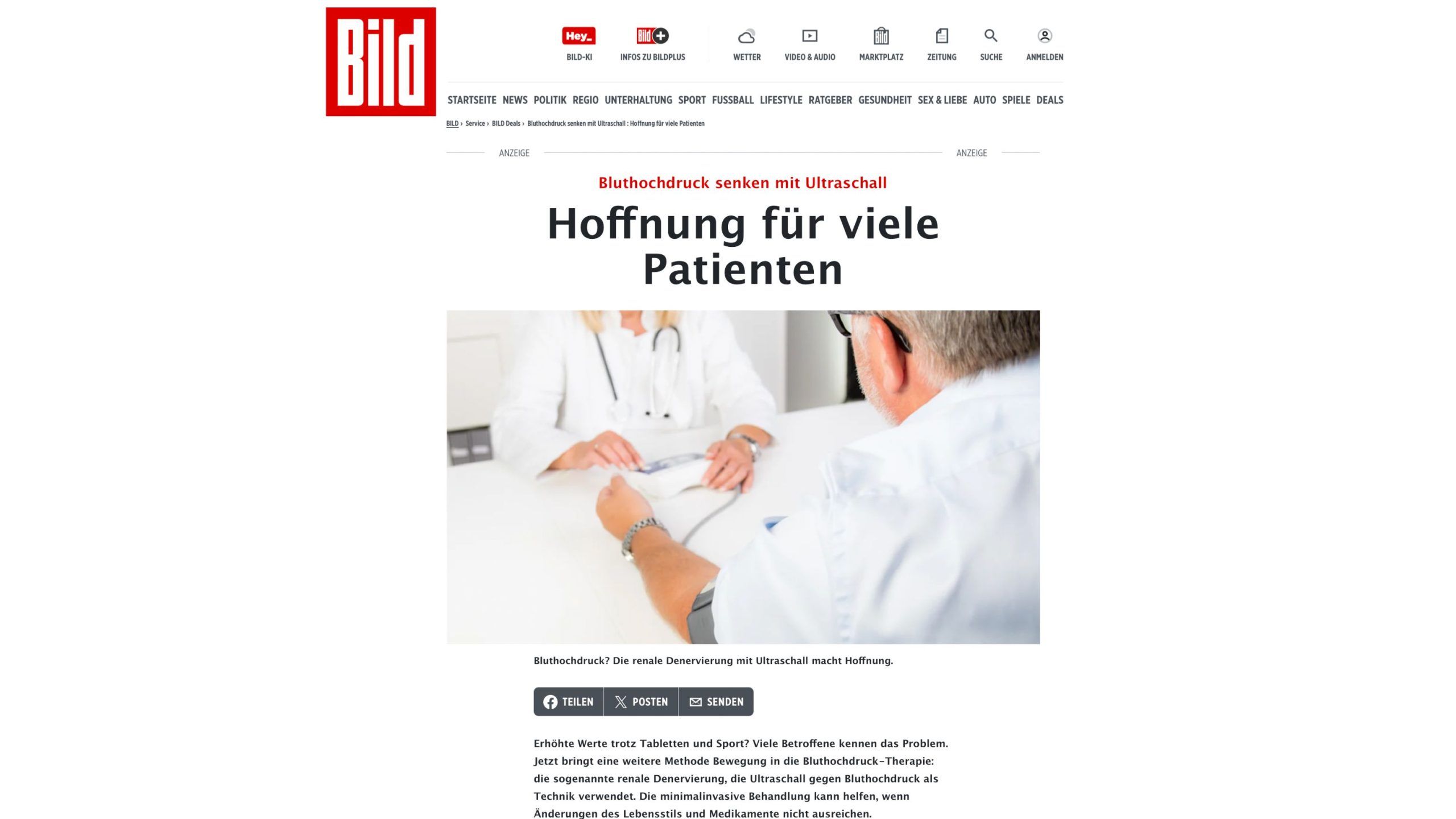 BILD Advertorial Beispiel BILD.DE Advertorial Beispiel