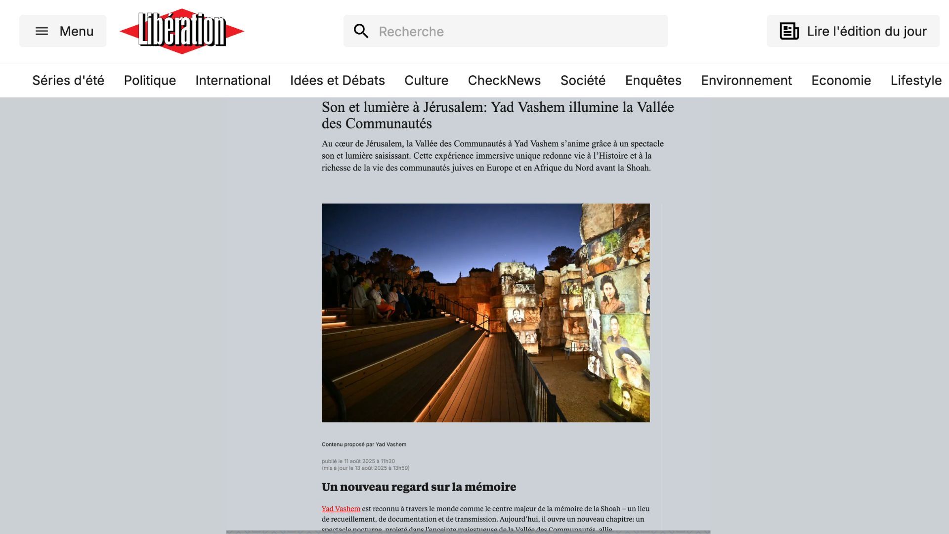 Liberation Advertorial Example Liberation Advertorial Example