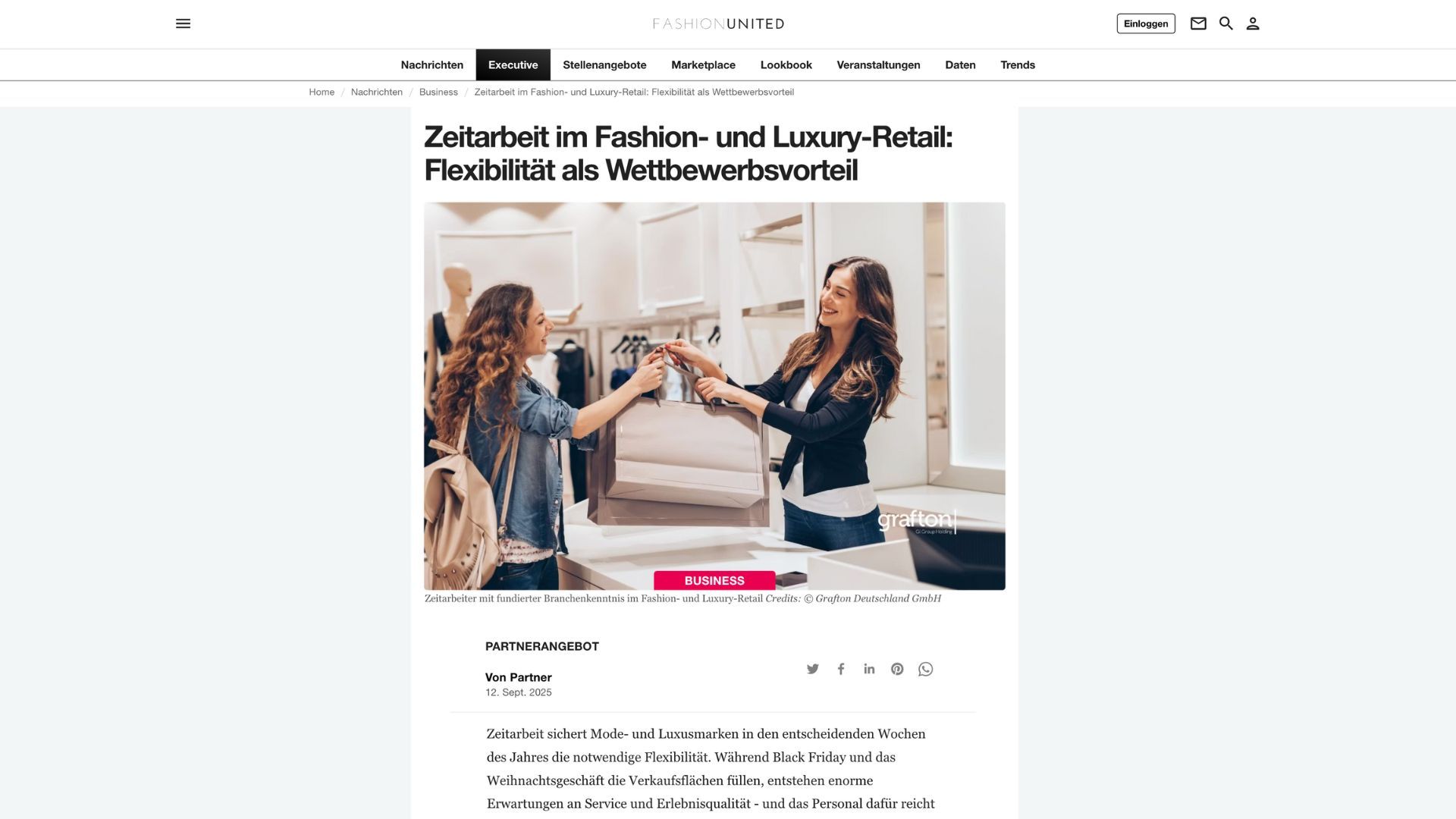 FashionUnited Beispiel