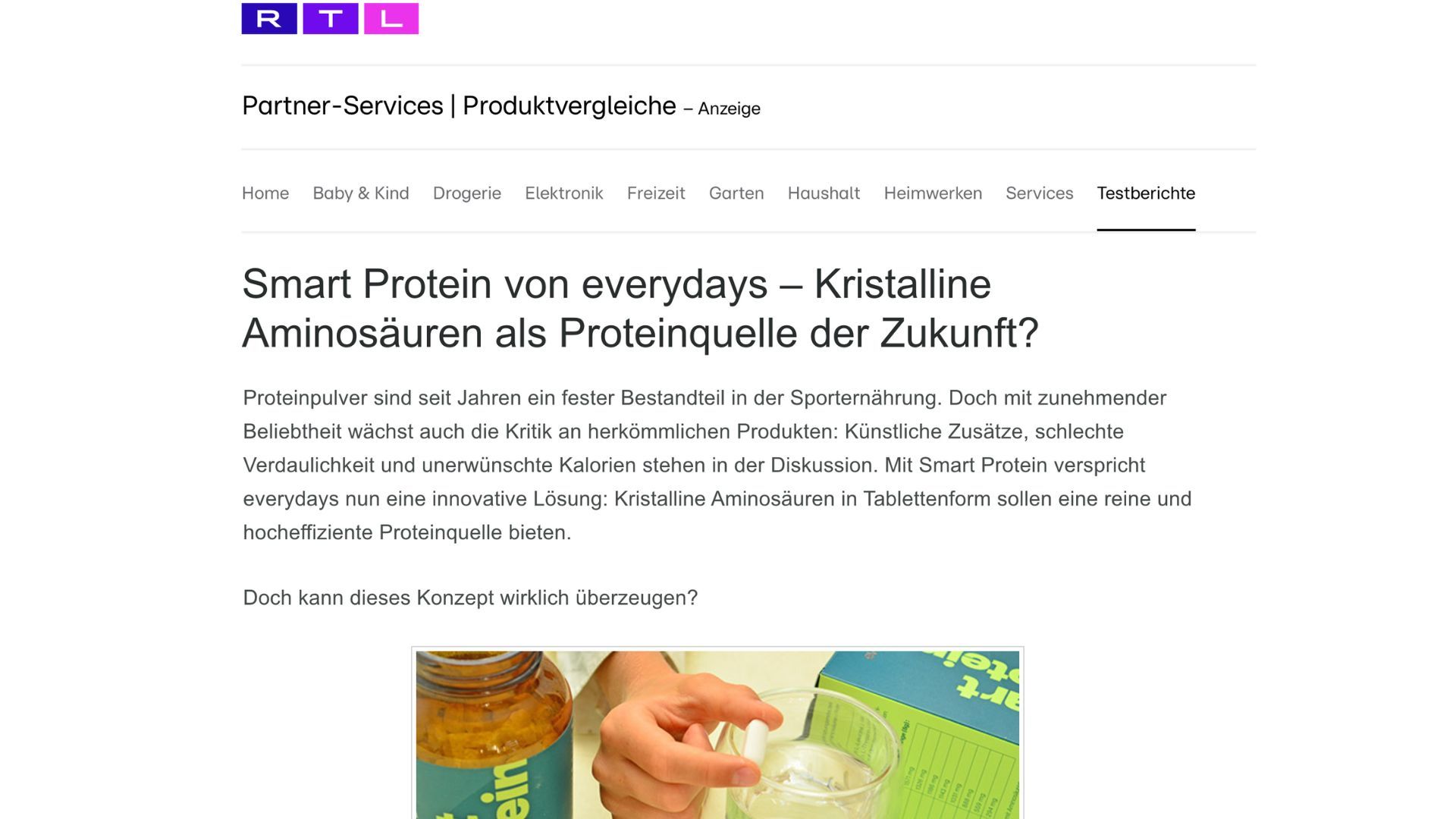 RTL Testbericht Beispiel