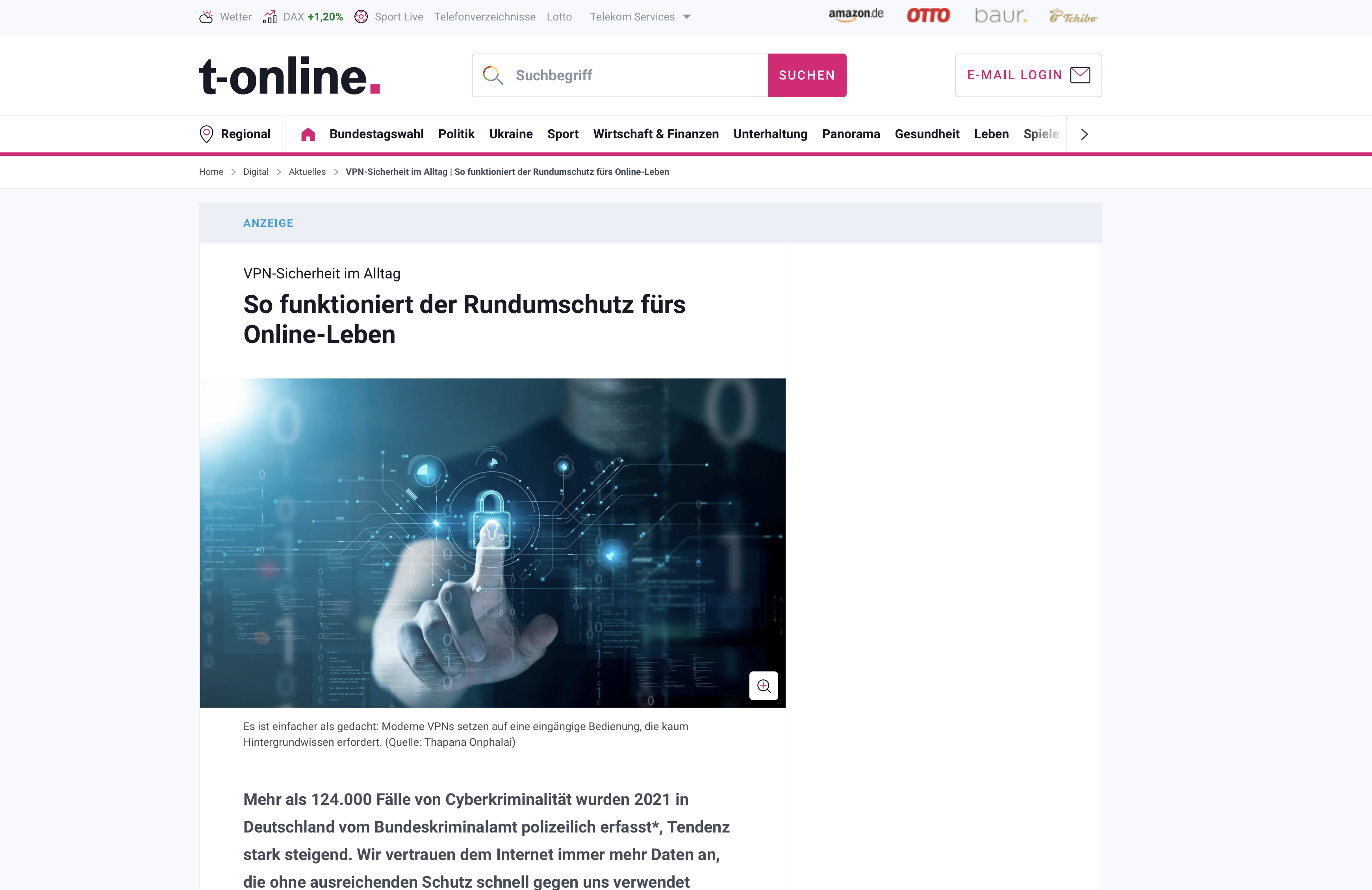 Finanzen.net Advertorial Beispiel